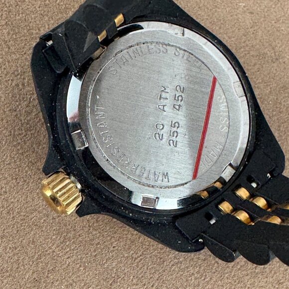 Vintage Tourneau Swiss Designed Dive Watch 20ATM 660 Watch Gold and Black - Picture 8 of 12